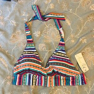 Multicolor bikini top size XL. Anne Cole. New with tags.